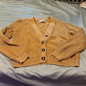 Orange cardigan